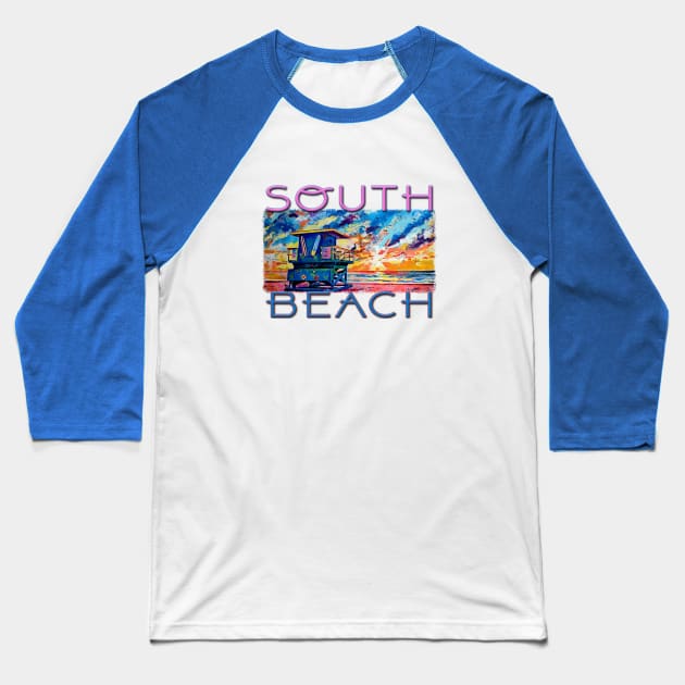 South Beach Baseball T-Shirt by marengo